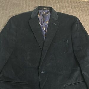 Ralph Lauren Men's Suede Fox Lined 2 Button Blazer
